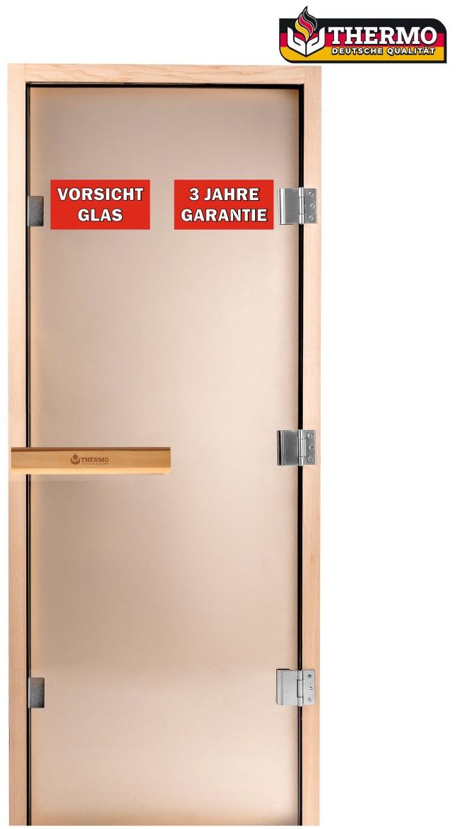 Дверь стеклянная Thermo Bronze 1900x700 мм, универсальная