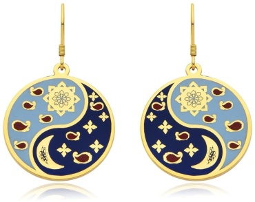 Серьги KHANS 1835 G вес 8.5 г серебро, эмаль
