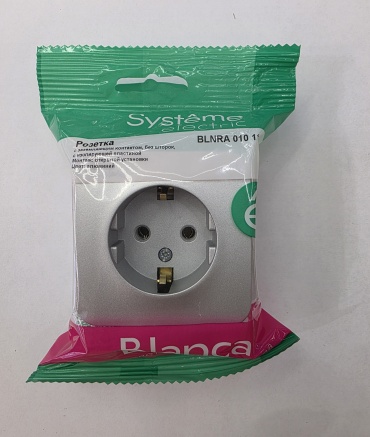 Systeme electric накладная BLANCA, электрический цвет алюминий