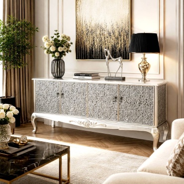 Комод ROF Dising, 160x40x90 см, серый