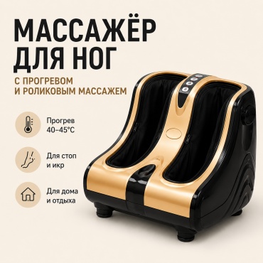 Массажер GREAT LIFE GL-LEG-04 напольный роликовый, разогревающий, надавливающий