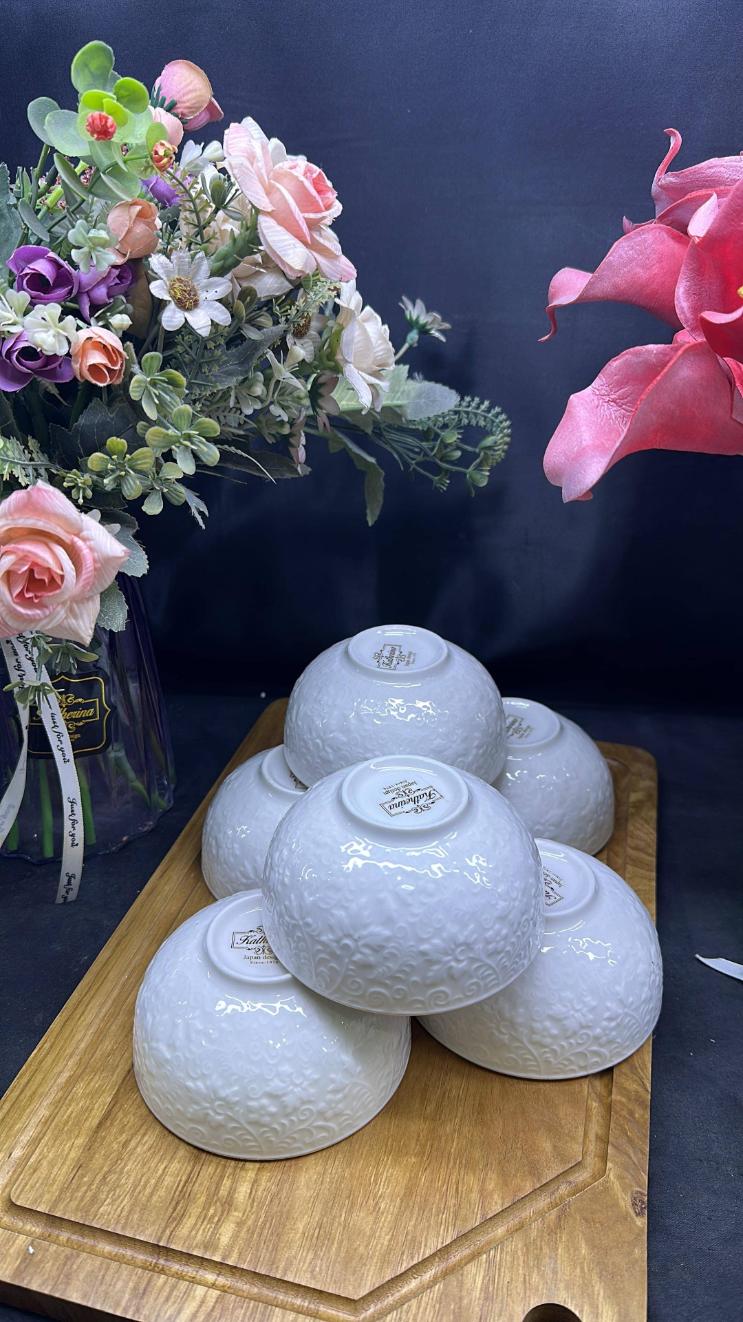 Набор пиал Katherina 6 шт, 200 мл, костяной фарфор