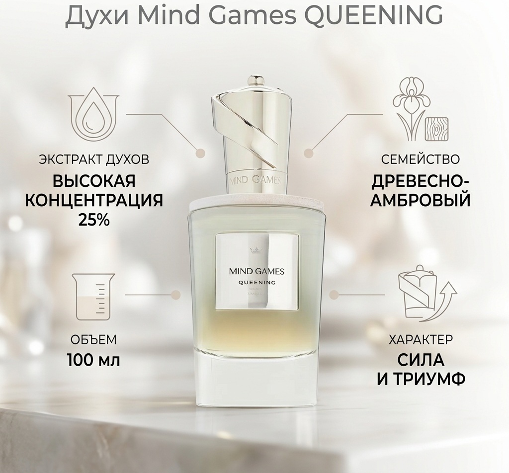 Mind Games Mind Games QUEENING экстракт духов Extrait de Parfum 100 мл, унисекс