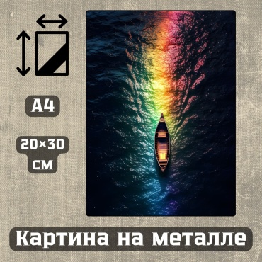 Sequoia VERS картина Картина на металле а4 Современный стиль Арт-тема 20*30см 20x30 см