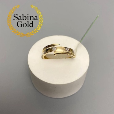 Кольцо Sabina Gold SBN-KLS-NOV-167 размер 18.5 вес 1.31 г золото, без вставок