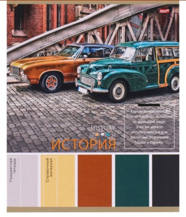 Предметная тетрадь Проф-Пресс История Pantone 36-9315, 36 л, А5, клетка, мягкая обложка, 1 шт