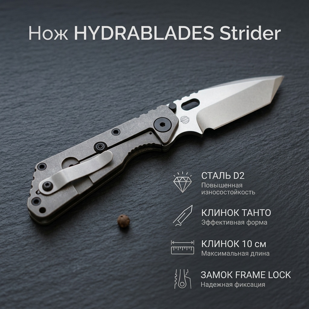 Нож универсальный HYDRABLADES, лезвие: нержавеющая сталь 1 шт