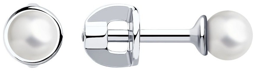Пусеты SOKOLOV EAR-SO-925-781249 вес 0.876 г серебро, жемчуг