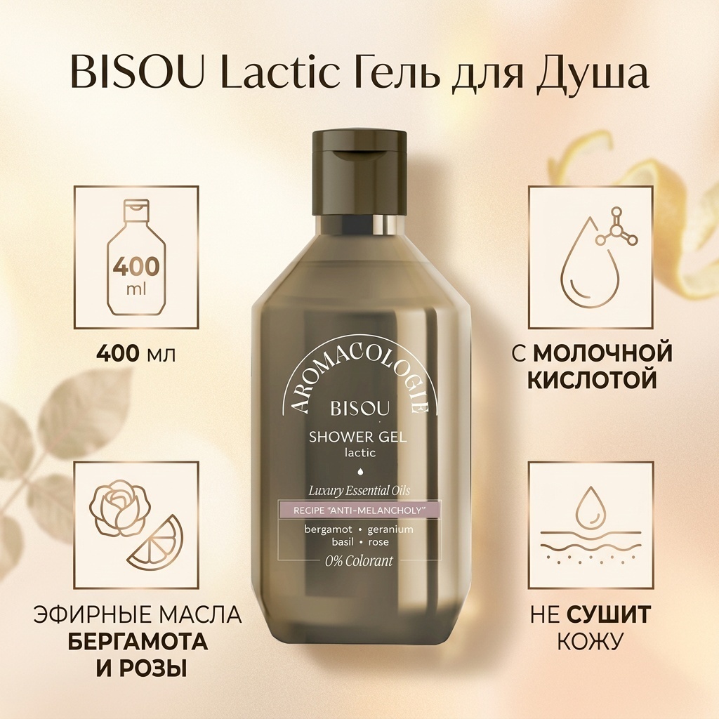 BISOU Lactic гель 400 мл