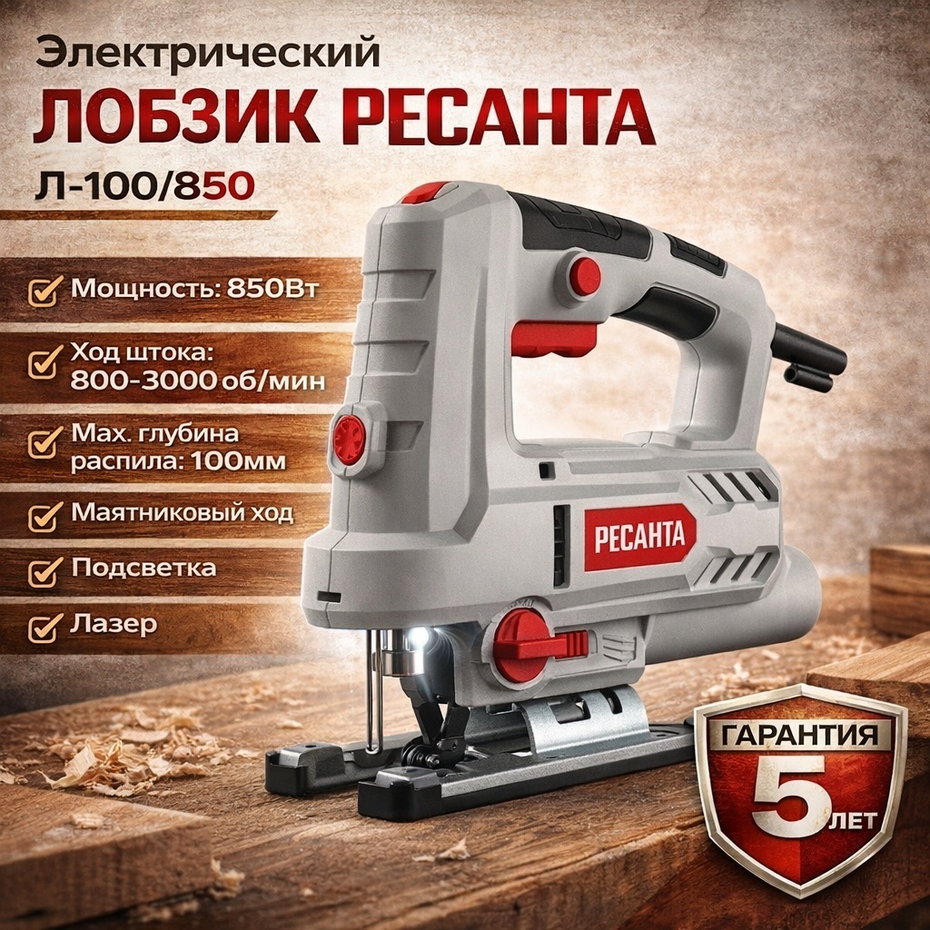 Электролобзик Ресанта Л-100/850