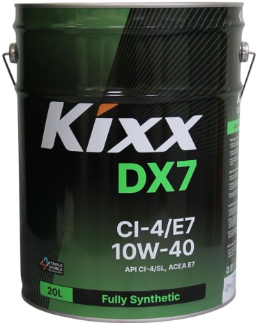 Синтетическое Kixx DX-7 10-40 CL-4,E7 10W-40 20 л