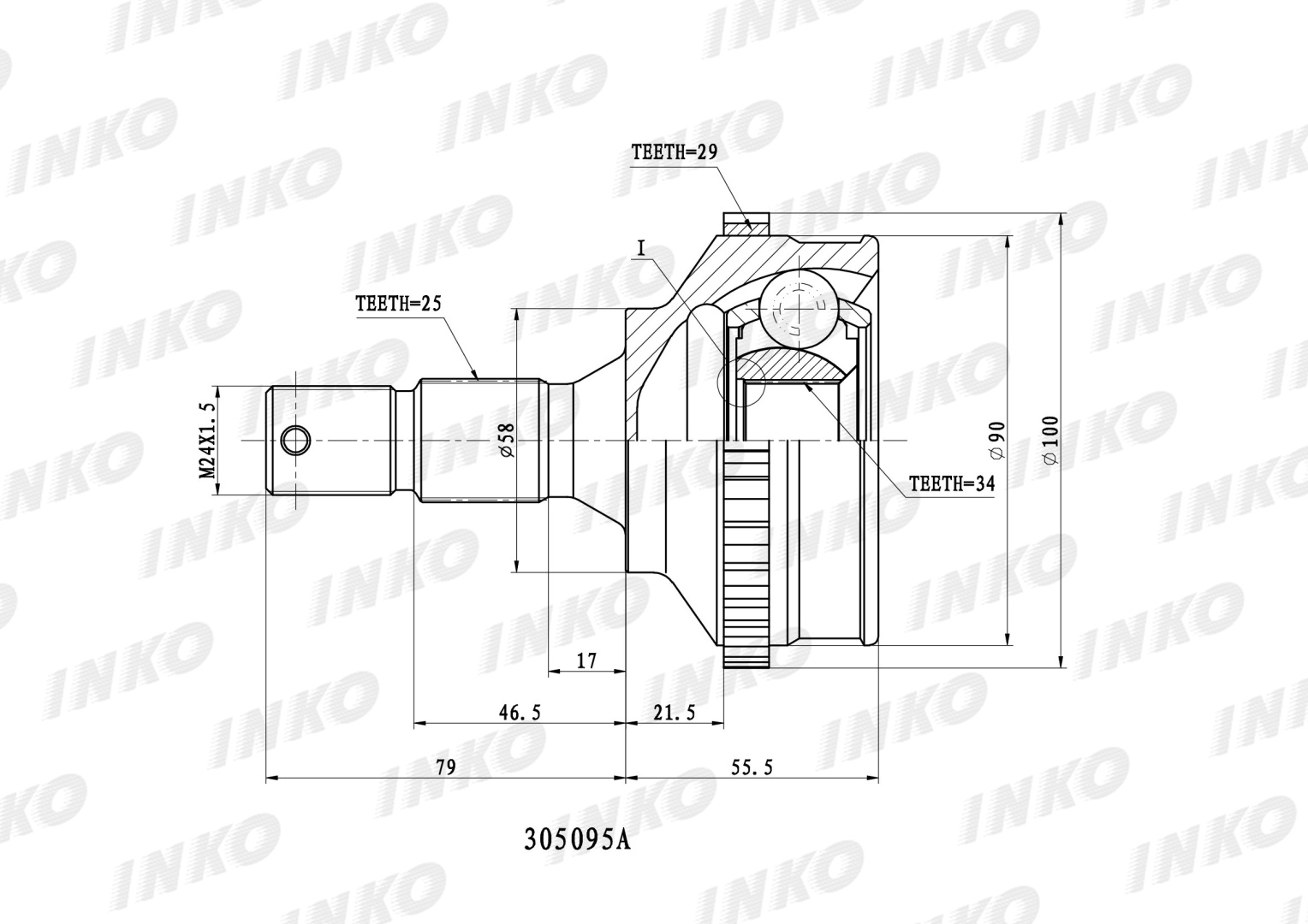 INKO шрус 305095A