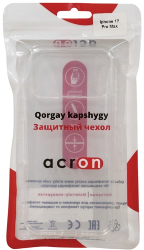 Чехол Acron для Apple iPhone 17 Pro Max прозрачный