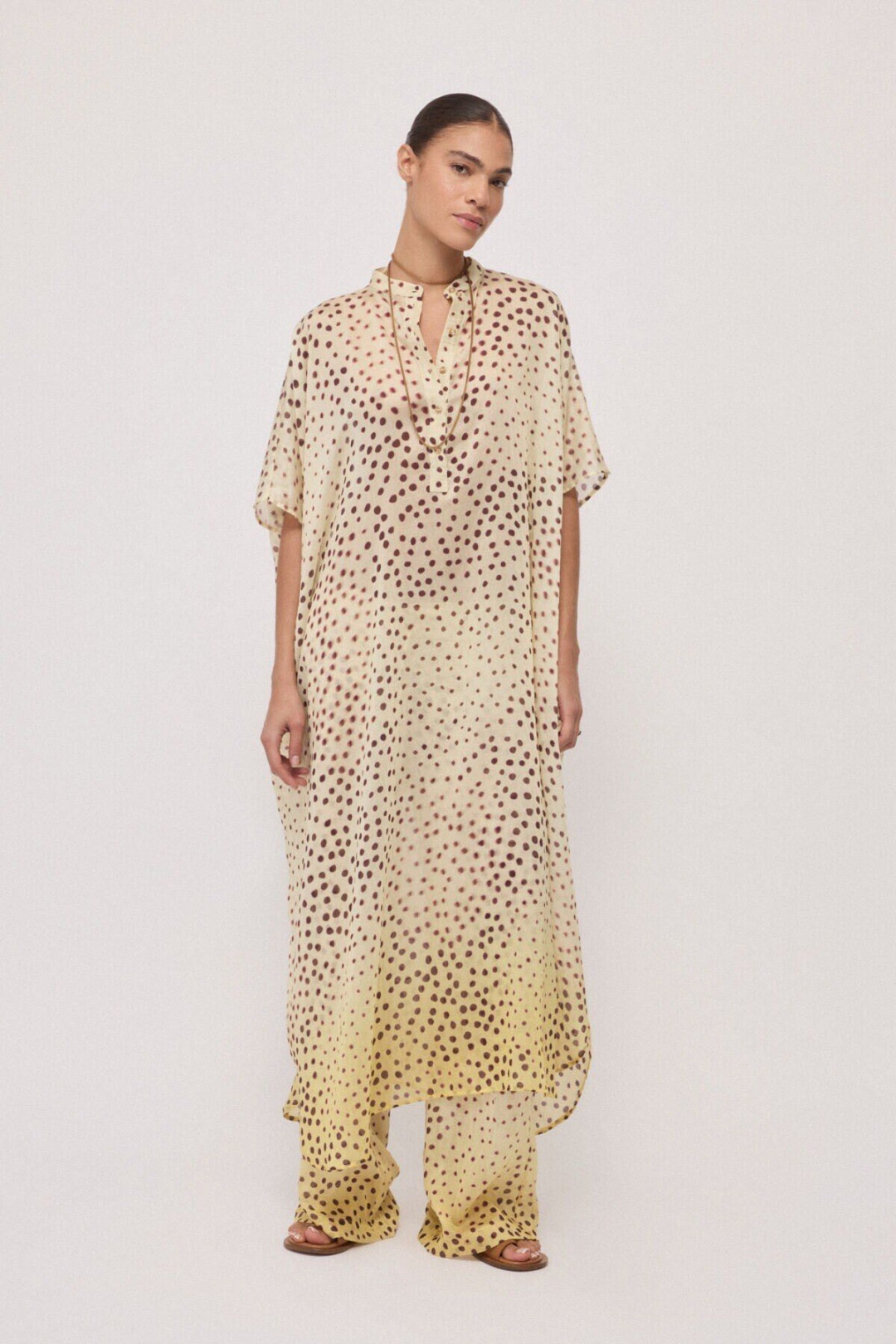 Повседневное платье ottod'Ame бежевый