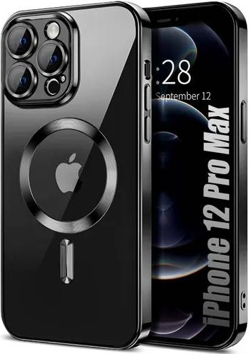 Чехол SherWay для Apple iPhone 12 Pro Max черно-прозрачный