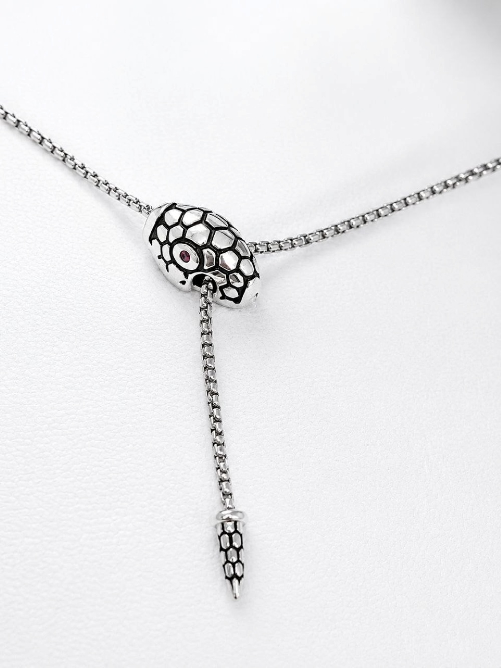 Колье HandMade 54547 длина 50 см вес 14.5 г серебро, эмаль
