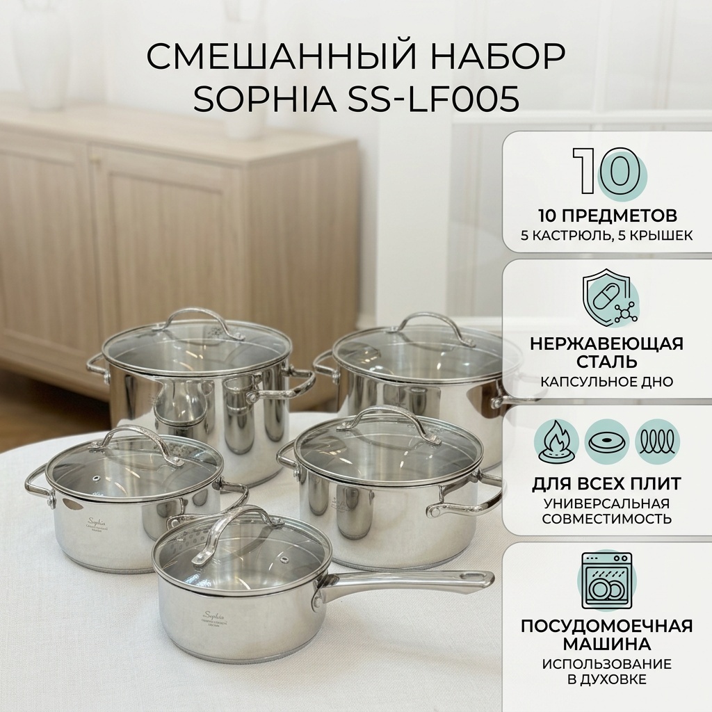 Смешанный набор Sophia 10 в 1
