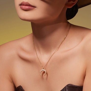 Mimi Jewelry длина 41 см медицинское золото, циркон