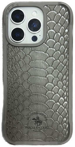 Чехол Santa Barbara Polo & Racquet Club для Apple iPhone 16 Pro серый
