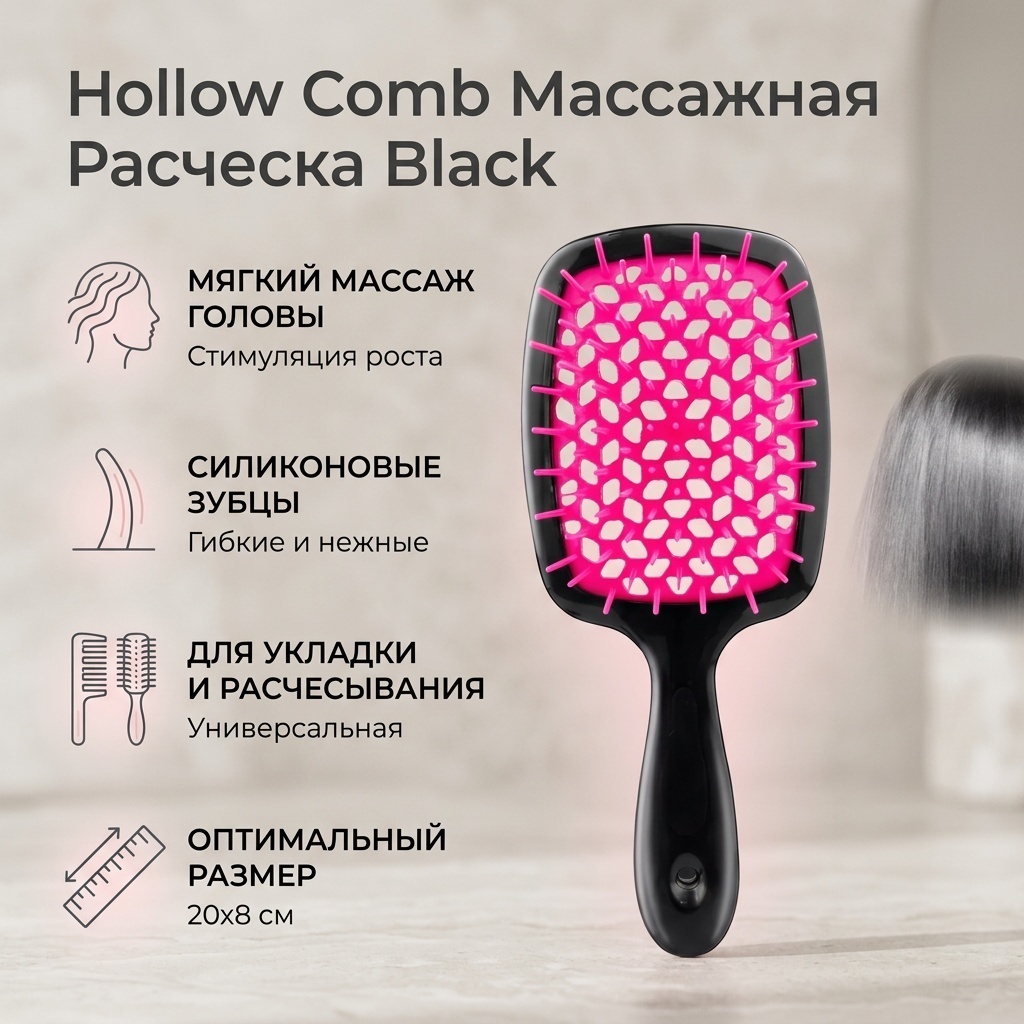 Hollow Comb массажная расческа 20х8 см