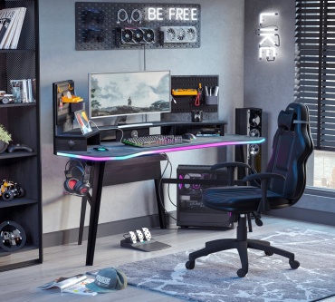 Стол компьютерный Cilek Dark Metal Gaming стол SKU: 20.52.1110.00, 155х75x121 см, черный