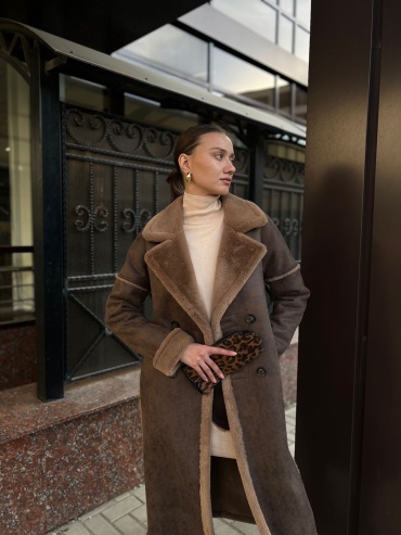 Дубленка DOROTEYA коричневый