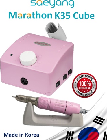 SAEYANG Marathon K35 Cube Pink (Розовый), наконечник SDE-SH20N и подставка аппарат