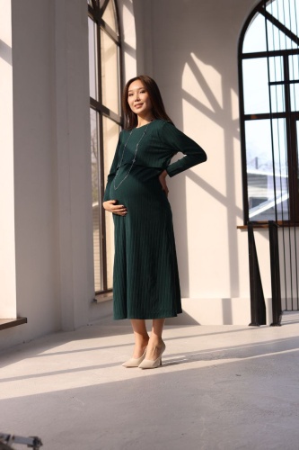 Повседневное платье Sweetmama.kz изумруд