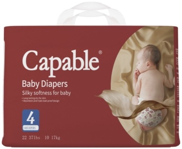 Подгузники Capable Capable L, 4, 34 шт