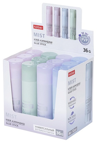 Hatber Клей-карандаш 36г. Hatber Mist 36 г