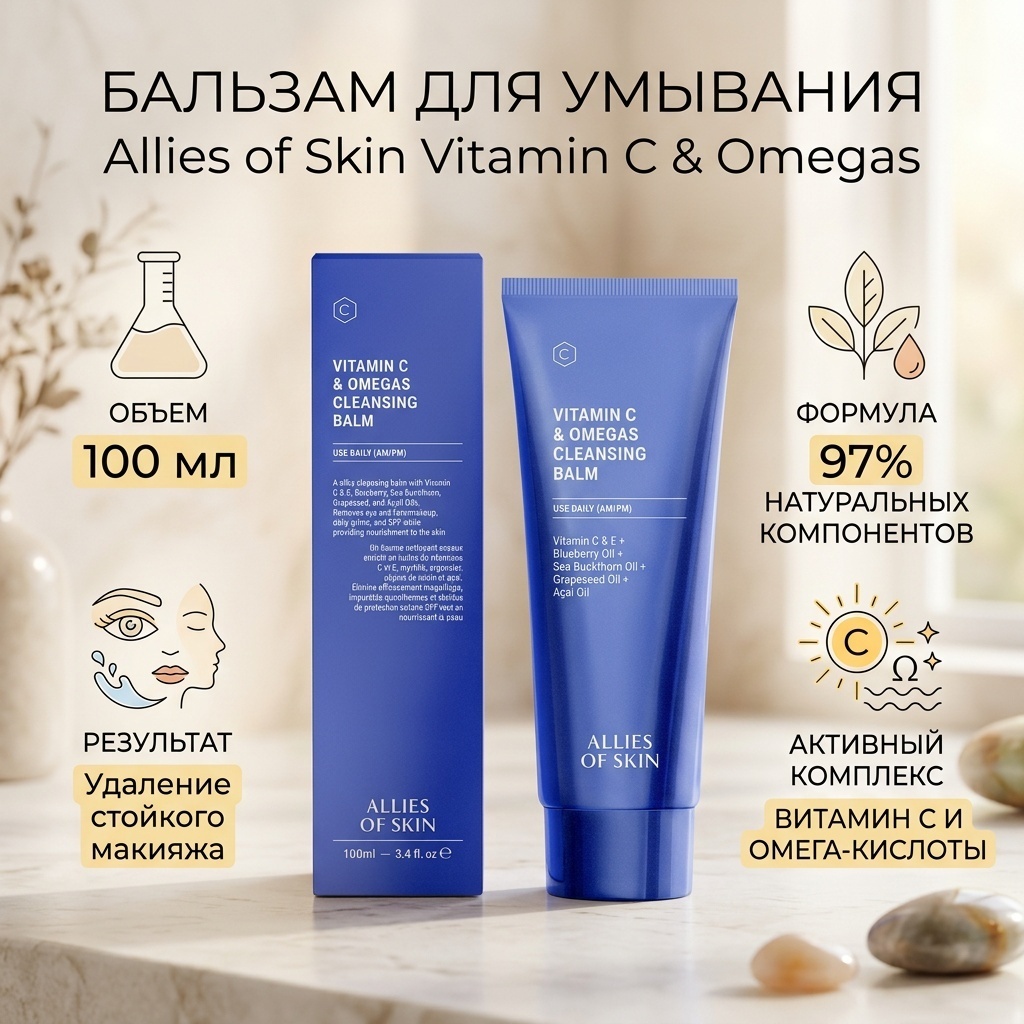 Allies of skin Vitamin C Omegas бальзам 100 мл
