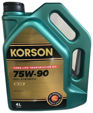 Масло синтетическое KORSON FULL SYNTHETIC 75W⁠-⁠90 GL-4/5 4 л