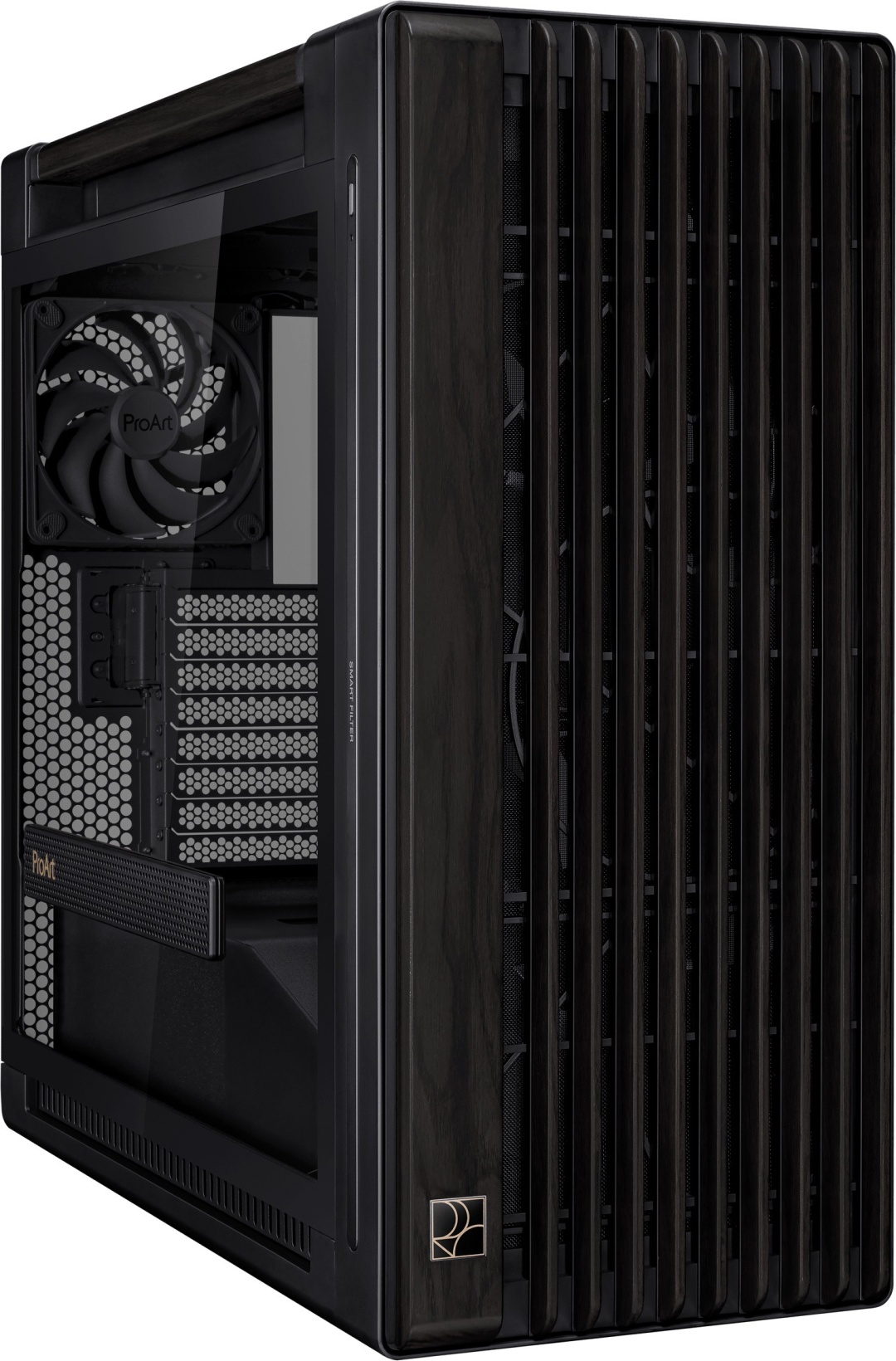 Корпус ASUS PROART PA602 WOOD TG PWM черный