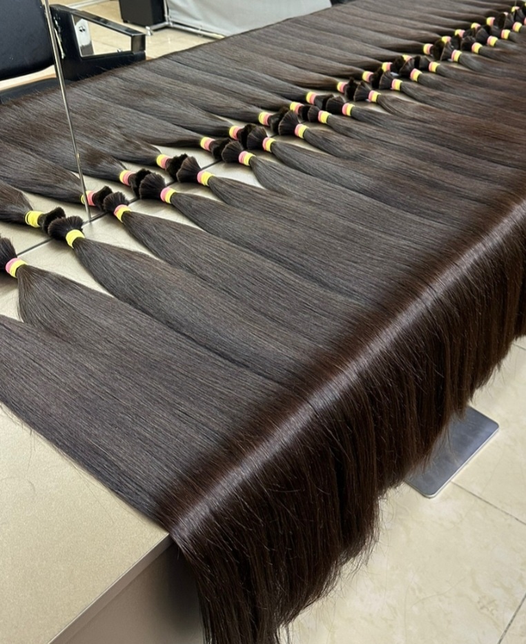 Lux Hair волос для наращивания на резинке темно коричневый женский