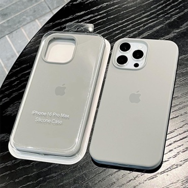 Чехол для Apple iPhone 16 Pro Max светло-серый
