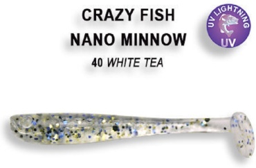 Мягкая приманка CF Силиконовая приманка Crazy Fish Nano Minnow 1,6 / 6-40-40-6 / Кальмар (8 шт.) 8 шт 40 мм 40