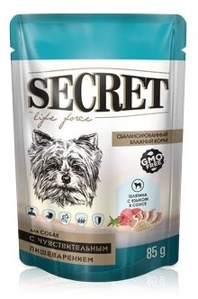 SECRET LIFE FORSE Телятина с языком в соусе для всех пород 85 г 1 шт
