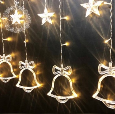 Бахрома, звезды, колокольчики Luazon Lighting цвет свечения теплый белый 1 м