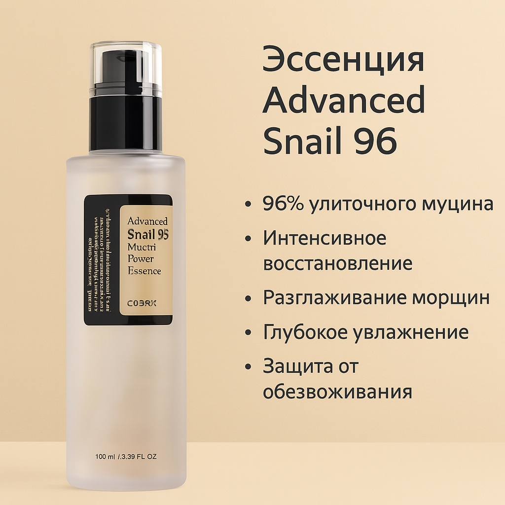 COSRX эссенция Advanced Snail 96 Mucin Power 100 мл