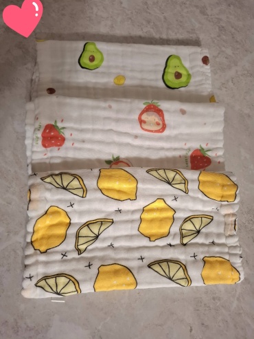 Набор полотенец 1st Home Linen 45x23 см, муслин, 3 шт,