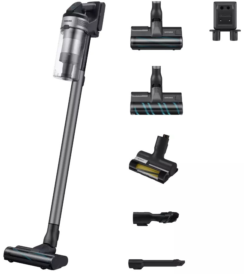 Пылесос Samsung Jet 75E Complete VS20B75ACR5/EV черный, серый