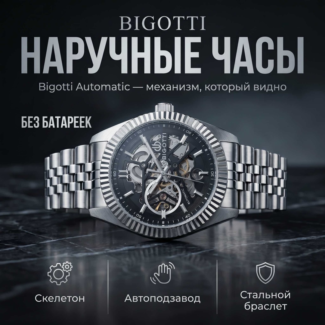 Механические Bigotti BG.1.10674-2 сталь
