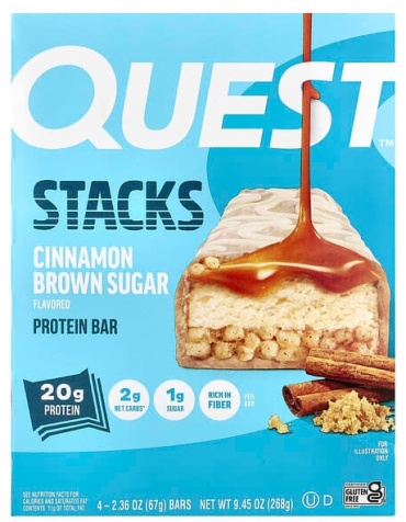 Quest Nutrition батончик Stacks cinnamon brown sugar 4 шт