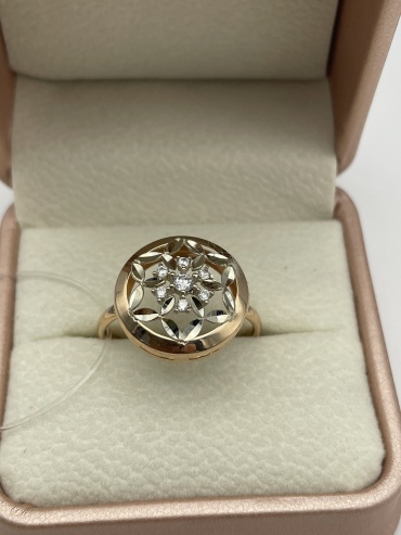 Diamond Exclusive 965331 размер 19 вес 1.6 г золото, фианит