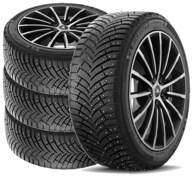 Комплект шин 4 шт. MICHELIN X-Ice North 4 195/65 R15 95 T с шипами + бесплатный шиномонтаж