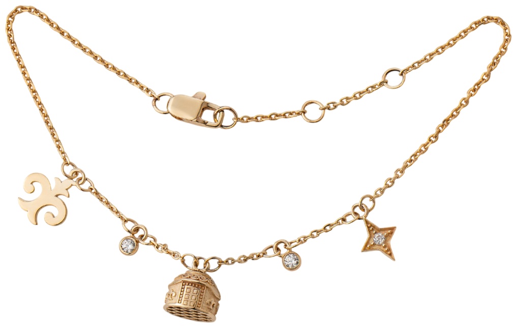 Lucente BRA-LU-585-7852546-18 длина 18 см, вес 2.33 г золото, плетение фантазийное