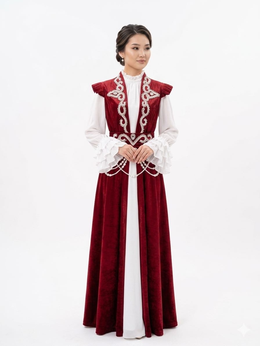 Национальный костюм красный