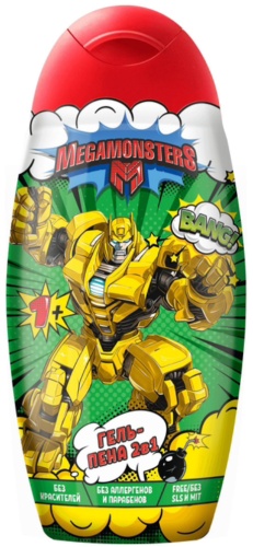 MEGA MONSTERS 2в1 гель-пена 300 мл