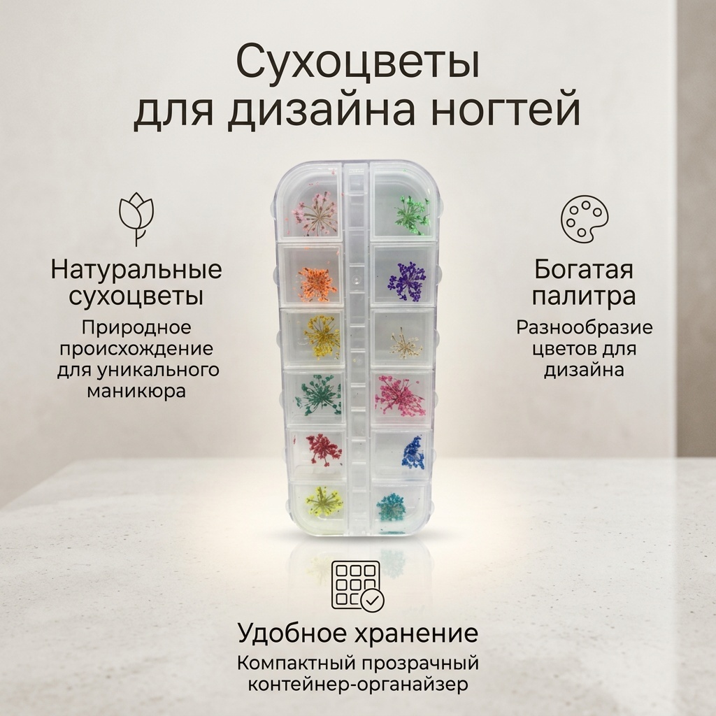 Сухоцветы 30103393_995644251 12 шт