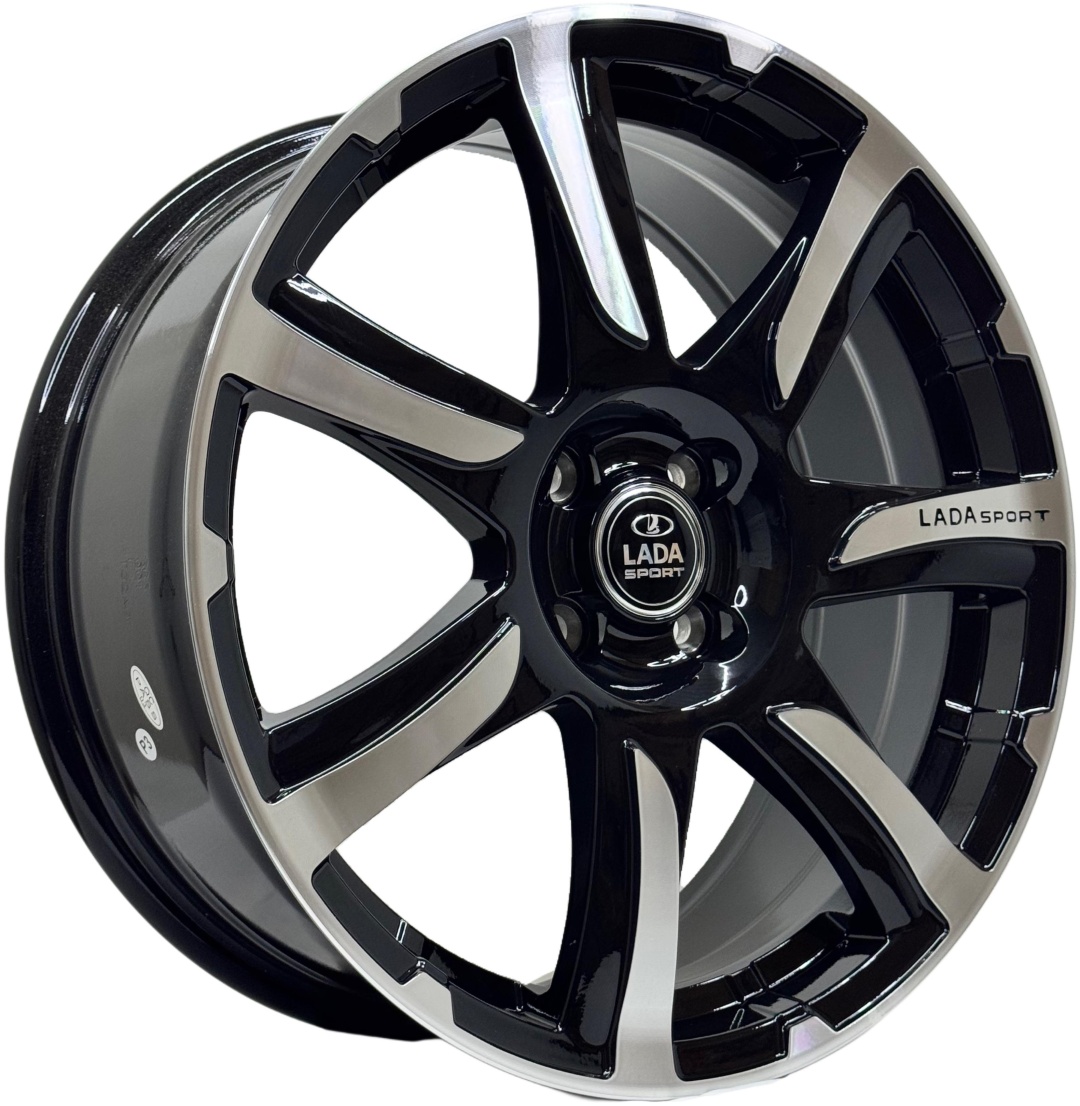 Yixing 7104WW 7x17/4x98 D58.5 ET32 4 диска черный, хром